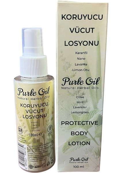 Doğal Sivrisinek ve Kene Kovucu Vücut Losyonu 100 Ml, 3 Adet, Purle modelleri
