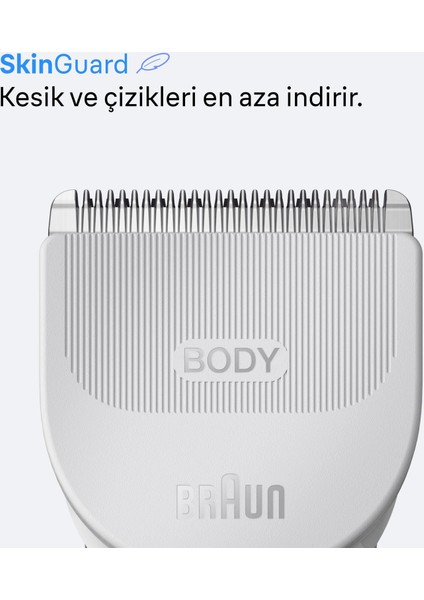 Braun Vücut Tıraş Makinesi Series 3, +3 Aksesuar, Su Geçirmez, BG3530