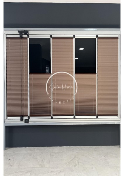 Katlanabilir Cam Balkon Plise Perde Kahverengi (Kancalı Veya Vidalı Sistem) indirimleri