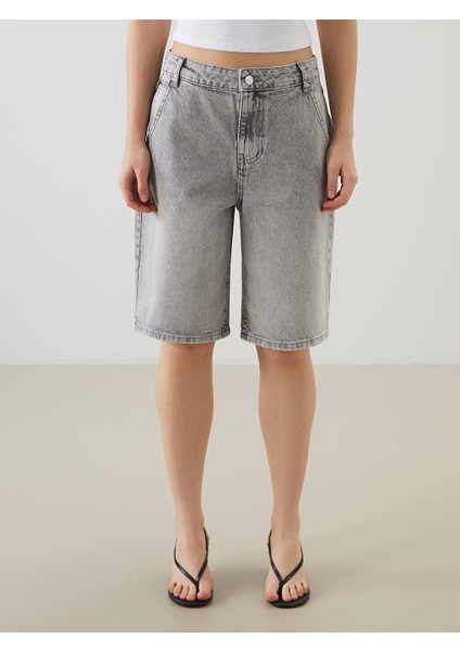 Bermuda Fit Kadın Jean Şort (S5) fiyatları