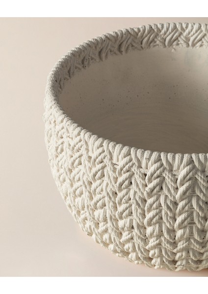 Dolly Saksı - Ekru - 24 cm modelleri