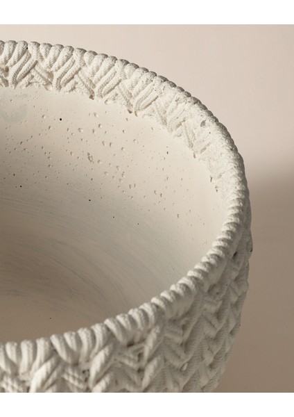 Dolly Saksı - Ekru - 24 cm fırsatları