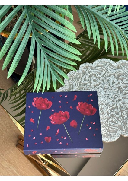 6 Bölmeli Takı Kutusu, Çekmeceli ve Organize Hobi Kutusu, Kırmızı Renkli