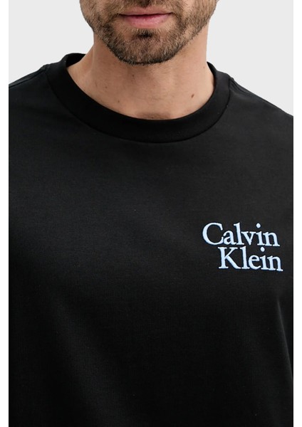 Pamuklu Relaxed Fit Bisiklet Yaka Logolu T Shirt Erkek T Shirt LV04RC808G Ub1 fırsatları