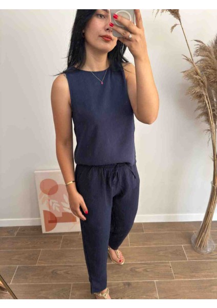 Kolsuz Bluz Pantolon Takım