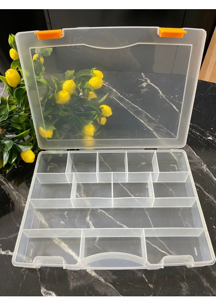 Şeffaf 13 Bölmeli Takı ve Hobi Organizer Kutusu, Düzenli Saklama Için Mükemmel Seçim fırsatları