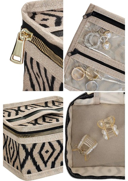 Taşınabilir Takı Düzenleyici Bej Organizatör Çanta fiyatları