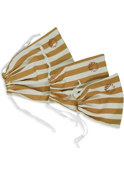 Kahverengi 3'lü Kese Seti, Şık ve Kullanışlı Temizlik Aksesuarı fırsatları