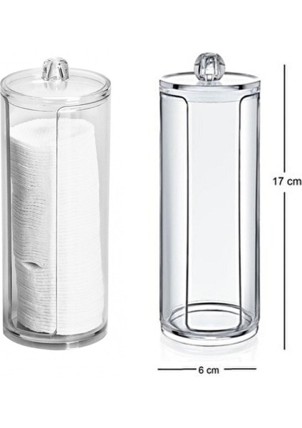 Şeffaf Kapaklı Makyaj Pamuğu Organizer, Çok Amaçlı Temizlik Kutusu modelleri