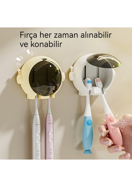 Duvara Monte Diş Fırçası Tutucusu Delinmeyen Banyo Rafı (Yurt Dışından) fiyatları