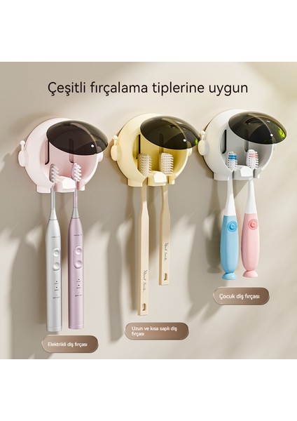 Duvara Monte Diş Fırçası Tutucusu Delinmeyen Banyo Rafı (Yurt Dışından) indirimleri