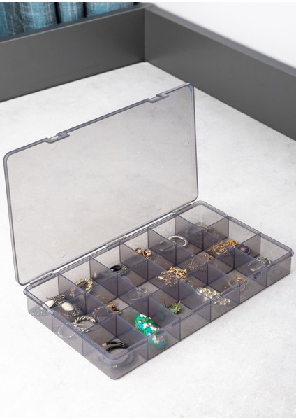 18 Bölmeli Takı Organizer, Boncuk, Kolye, Küpe ve Bileklik Saklama Kutusu modelleri