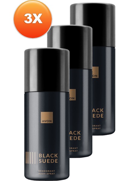 Black Suede Erkek Deodorant Oryantal ve Odunsu Koku 150 ml Üçlü Set fiyatları