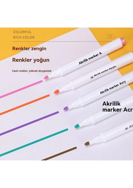 Çocuk Akrilik Mark Kalem Su Geçirmez Suluboya Kalem Seti (Yurt Dışından) fiyatları
