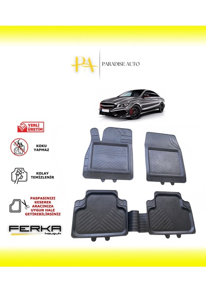 Mercedes Cla Serisi W117 Sw 2013-2019 Uyarlanabilir Universal Havuzlu Paspas