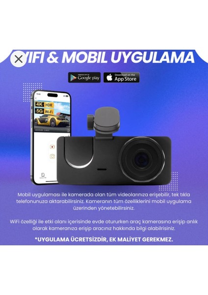 Rexıng s5 Araç Içi 3 Camerali