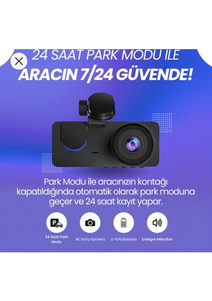 Rexıng s5 Araç Içi 3 Camerali