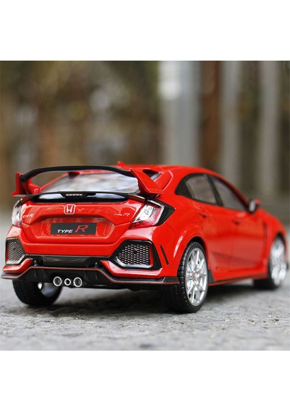 Yeni 1:24 Honda Cıvıc Type-R Alaşım Araba Modeli Döküm Araçlar Metal Spor Araba Modeli Ses ve Işık Koleksiyonu Çocuk Oyuncağı Hediye (Yurt Dışından) fiyatları