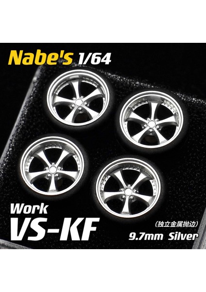 1/64 Chika Tekerlekler Kauçuk Lastikli Model Araba Modifiye Parçaları Hotwheels Tomica Minigt Için Bbs Rs Jdm Vıp (As ile Birlikte Verilir) (Yurt Dışından)