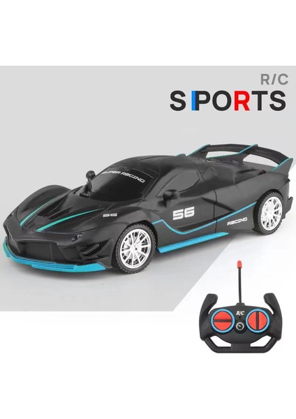 1/18 Rc Araba LED Işık Radyo Uzaktan Kumanda Spor Arabalar Yarış Yüksek Hızlı Sürücü Araç Drift Erkek Kız Oyuncaklar Çocuklar Için Hediyeler (Yurt Dışından)