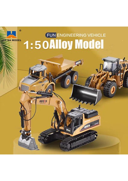 Huına 1:50 Alaşım Oyuncaklar Ölçekli Döküm Desen Hidrolik Donanma Yükleyici Buldozer Mühendislik Inşaat Araba Erkek Hediyeler (Yurt Dışından) modelleri