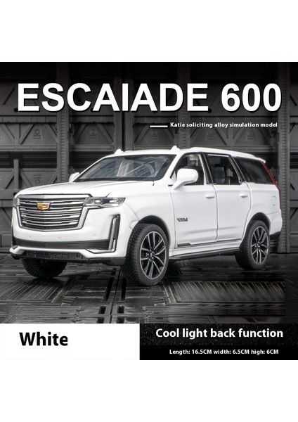 1:32 Cadillac Escalade Off Road Araç Alaşım Araba Döküm Metal Modeli Ses Işığı Geri Çekin Oyuncak Araba Merkezi Kontrol Süsler (Yurt Dışından)
