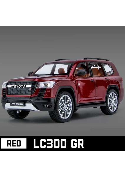 1:24 Toyota Land Cruiser LC300 gr Alaşım Araba Modeli Araçlar Yüksek Simülasyon Ses Işık Diecast Araç Toplama Oyuncaklar Çocuklar Için Hediye (Yurt Dışından)