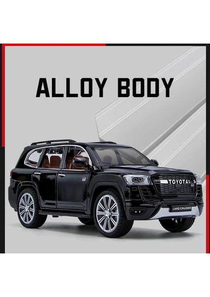 1:24 Toyota Land Cruiser LC300 gr Alaşım Araba Modeli Araçlar Yüksek Simülasyon Ses Işık Diecast Araç Toplama Oyuncaklar Çocuklar Için Hediye (Yurt Dışından) modelleri