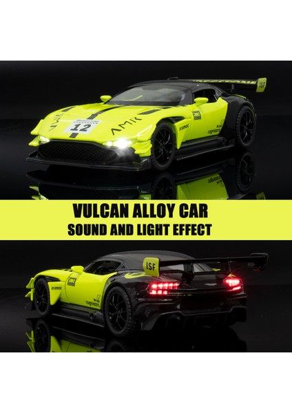 1:32 Vulcan Simülasyon Araba Modeli Metal Diecasts & Oyuncak Araçlar Alaşım Dekorasyon Ses Işık Metal Adam Aston Boy Çocuk Hediye (Yurt Dışından) fırsatları