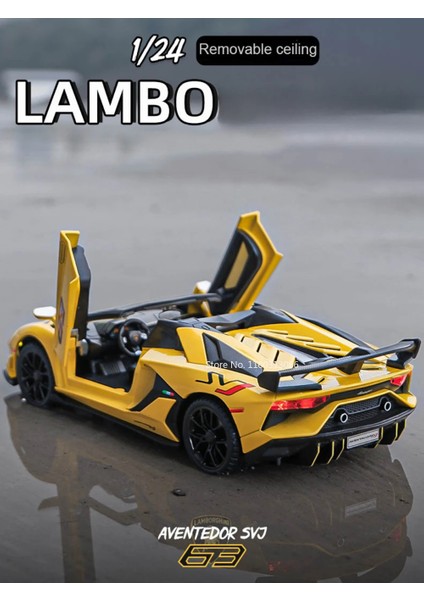 1:24 Lambo SVJ63 Modeli Alaşım Araba Modeli Metal Diecasts & Oyuncak Araçlar Araba Işık Ses ile Süper Spor Araba Çocuk Doğum Günü Hediyeleri Için (Yurt Dışından) fiyatları