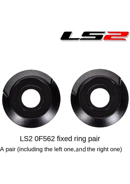 Bir Çift Orijinal Ls2 OF562 Kask Aksesuarları Yarım Kask Aksesuarları Taban Kapağı Lens Sabitleme Halkası Pin Kilidi Anti-Sis Etiket (Yurt Dışından)
