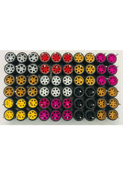 30 Takım/40 Takım 11MM Tekerlekler Için 1/64 Ölçekli Alaşım Araba Modelleri Lastikler + Akslar ile 1/64 Tekerlekler Için Sıcak Tekerlek/matchbox/domeka/tomy 1:64 (Yurt Dışından)