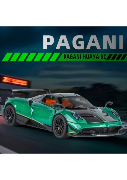 1:32 Ölçekli Pagani Dinastia Huayra Bc Araba Modeli Oyuncak Ses Işığı Martı Kanat Kapı Alaşım Döküm Supercar Modelleri Erkek Çocuklar Hediyeler (Yurt Dışından)