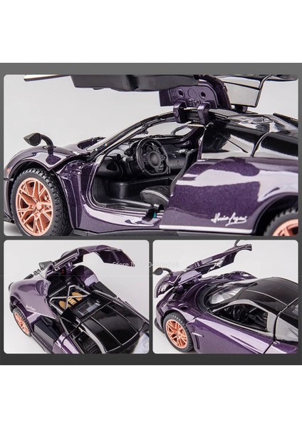 1:32 Ölçekli Pagani Dinastia Huayra Bc Araba Modeli Oyuncak Ses Işığı Martı Kanat Kapı Alaşım Döküm Supercar Modelleri Erkek Çocuklar Hediyeler (Yurt Dışından) fırsatları