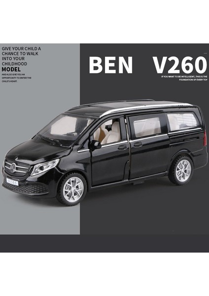 1:32 V260 Alaşım Mpv Araba Modeli Döküm Metal Oyuncak Araçlar Araba Modeli Koleksiyonu Ses ve Işık Yüksek Simülasyon Çocuk Oyuncak Hediye (Yurt Dışından)