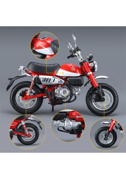 1:12 Honda Maymun 125 Alaşım Spor Motosiklet Modeli Döküm Sokak Yarışı Motosiklet Modeli Simülasyon Ses Işığı Çocuk Oyuncakları Hediye (Yurt Dışından) modelleri