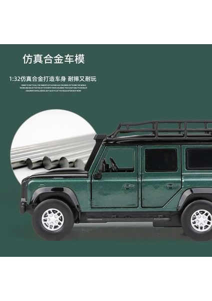 1:32 Defender 2010 Off-Road Alaşım Araba Modeli Diecasts & Oyuncak Araçlar Oyuncak Arabalar Için Çocuk Koleksiyonu Hediyeler Boy Oyuncak (Yurt Dışından) modelleri