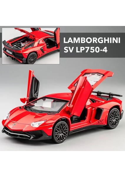 1:32 Lamborghinis Sv Lp0-4 Alaşım Spor Araba Modeli Döküm ve Oyuncak Metal Araç Simülasyon Araba Modeli Koleksiyonu Çocuk Hediyeleri (Yurt Dışından)