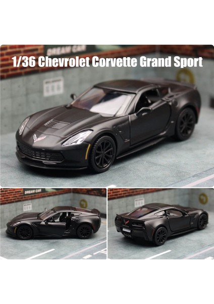 1/36 Chevrolet Corvette C6-R Oyuncak Araba Modeli Çocuklar Için Rmz City Döküm Yarış Minyatür Geri Çekin Koleksiyonu Hediye Çocuk Boys Için (Yurt Dışından)
