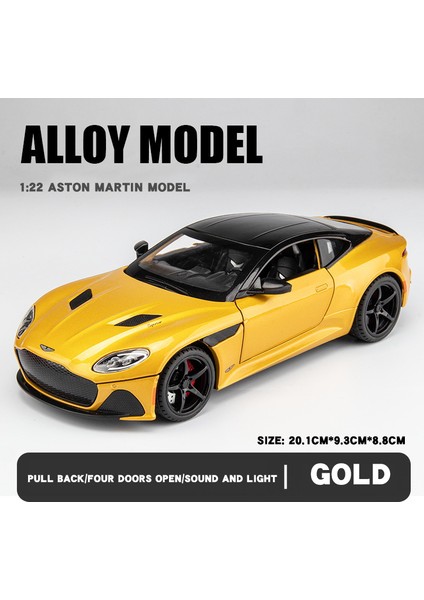 1:24 Aston Martin Dbs Lüks Spor Araba Alaşım Metal Döküm ve Oyuncak Araç Araba Modeli Yüksek Simülasyon Hobi Süs Hediye Toplamak (Yurt Dışından)