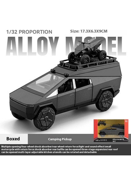 1:32 Cyber Rv Kamp Oyuncak Off Road Suv Alaşım Metal Pres Döküm Model Araba Ses ve Işık Çocuk Oyuncak Araba Koleksiyon Doğum Günü Hediyeleri (Yurt Dışından)