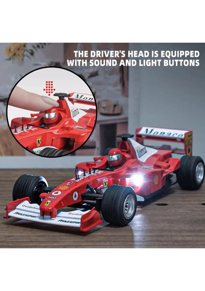 1:32 Ölçekli Alaşım F1 Yarış Araba Oyuncak Modeli ile Retroaktif Hareket Ses ve Işık Efektleri-Kids 'yarış Oyun ve Kök Lea Için Ideal (Yurt Dışından) fiyatları
