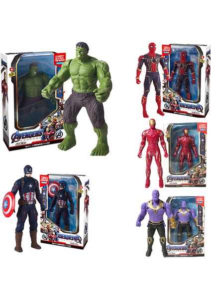 2024 Marvel Örümcek Adam Hulk Ironman Anime Action Figure Oyuncak Noel Hediyesi Pvc Hareketli Eklemler Aydınlık Bebek Koleksiyonu Modeli Oyuncak (Yurt Dışından) fiyatları