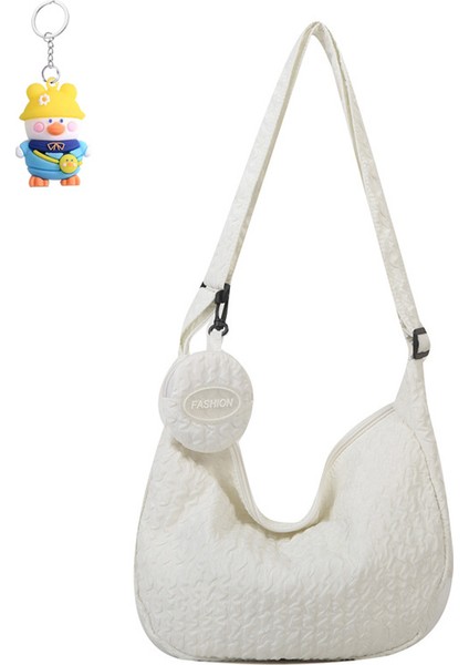 Genç Kız Omuz Çantası Moda Kadın Tuval Basit Crossbody Çanta (Yurt Dışından)