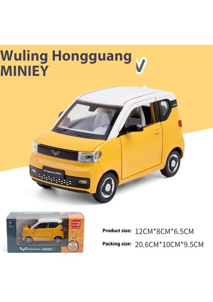 1:32 Wuling Hongguang Mini Alaşım Araba Diecast Model Ses ve Işık Geri Çekin Metal Oyuncak Araba Dekorasyon Süsler Çocuk Oyuncakları (Yurt Dışından)