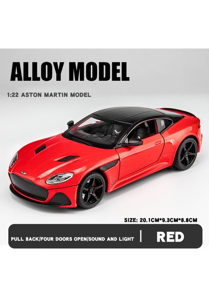 1:24 Aston Martin Dbs Lüks Spor Araba Alaşım Metal Döküm ve Oyuncak Araç Araba Modeli Yüksek Simülasyon Hobi Süs Hediye Toplamak (Yurt Dışından)
