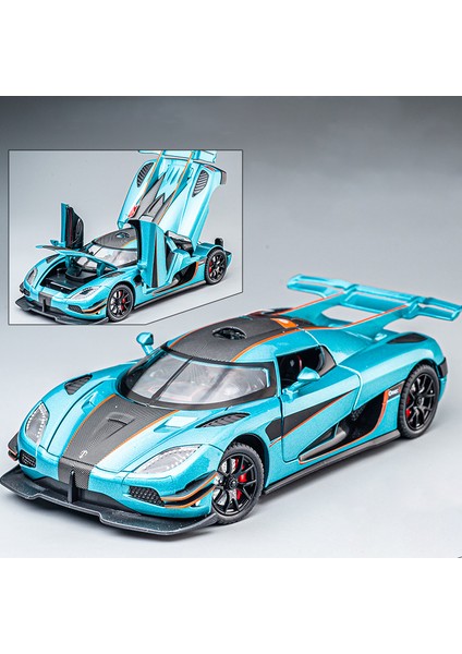 1:24 Koenigsegg Bir 1 Alaşım Araba Modeli Döküm Metal Spor Araç Modeli Simülasyon Ses ve Işık Koleksiyonu Çocuk Oyuncağı Hediye (Yurt Dışından)