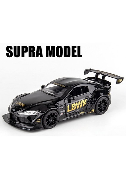 1:22 Ölçekli Supra Araba Modeli Oyuncak Alaşım Döküm Yüksek Simülasyon Metal Ses Işığı Yarış Arabaları Modelleri Çocuk Boys Hediyeler Koleksiyonu (Yurt Dışından)