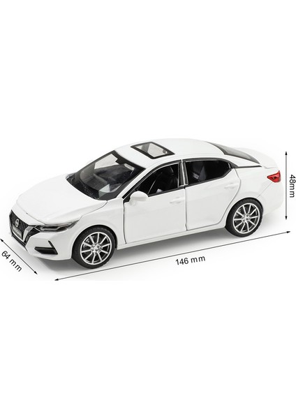 1/32 Nissan Sylphy Alaşım Araba Döküm Metal Modeli Ses ve Işık Çocuk Oyuncağı Simüle Minyatür Araba Modeli Çocuk Oyuncakları Erkek Için Hediye (Yurt Dışından)