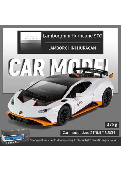 1:24 Ölçekli Lamborghini Sto Alaşım Model Araba - Koleksiyoncular Için Ultimate Supercar Çoğaltma - Has Detaylandırma Üst Düzey Işçilik (Yurt Dışından)